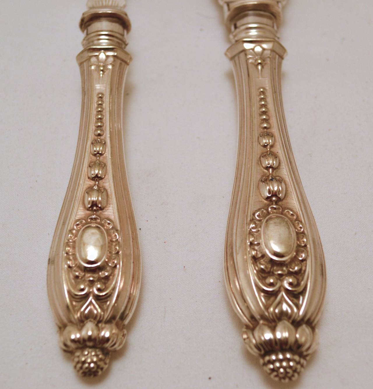 English Silver Plated Boxed Fish Servers For Sale at 1stDibs