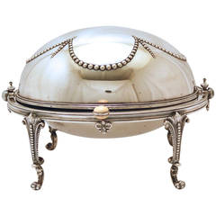English Victorian, Silver Plated Breakfast Server or Bacon Dish