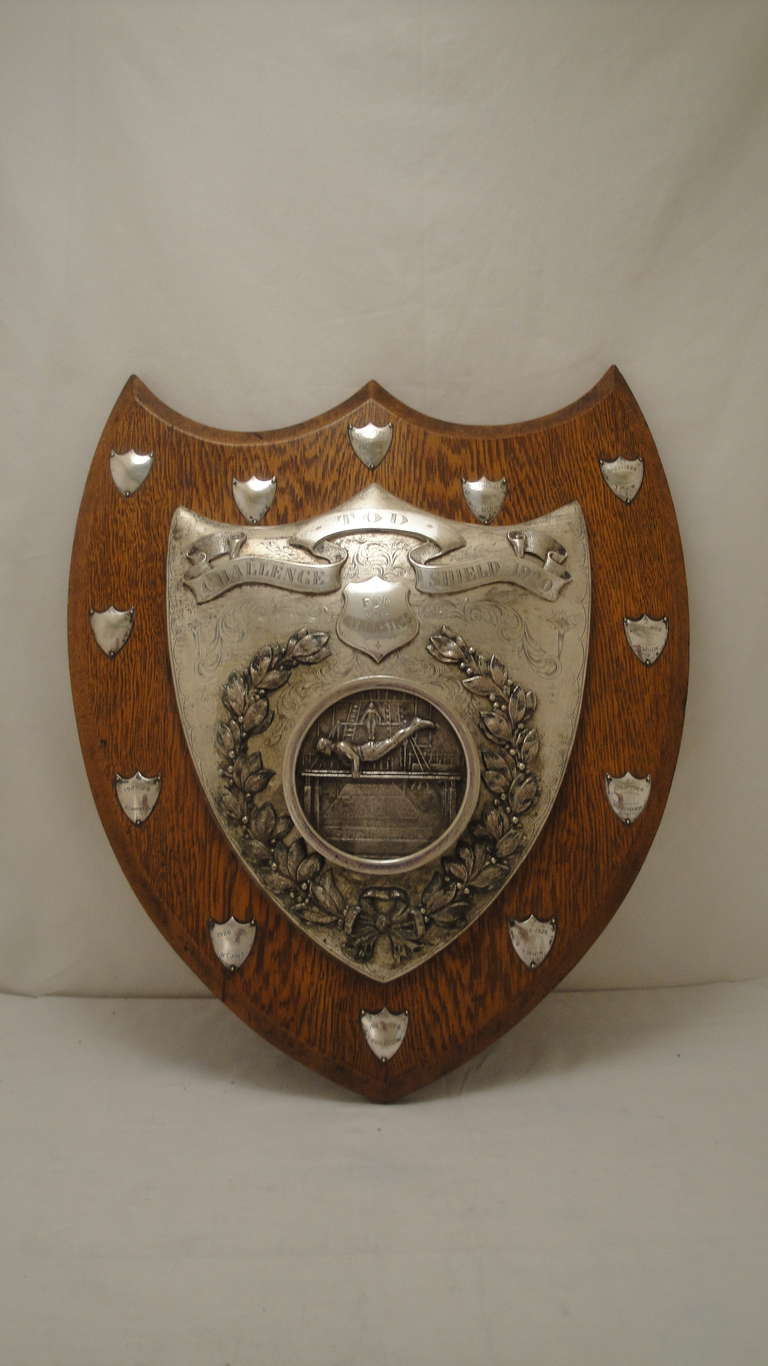 Large English Gymnastics Shield/Trophy