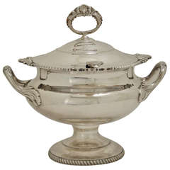 Vintage English Silverplated Liddled Soup Tureen