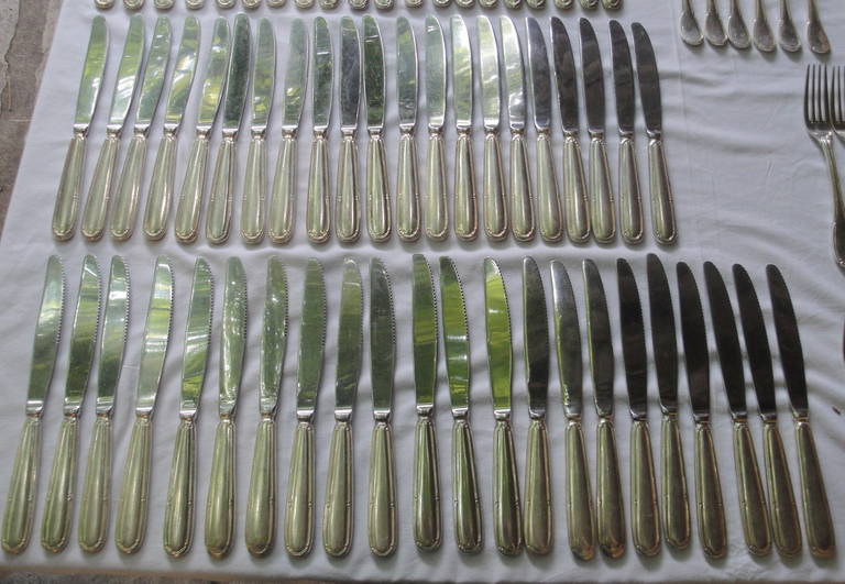 Large Lot of Silver Plated Cutlery Consisting of 539 Pieces