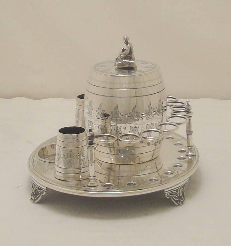 British Silver Plated Smokers Compendium For Sale