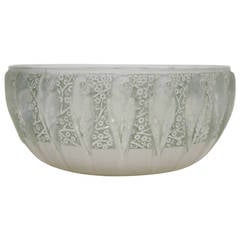 Rene Lalique Glass "Perruches" Coupe Bowl