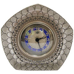 Rene Lalique "Dahlia" Glass Working Clock
