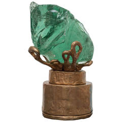 Leslie Nix Solid Bronze "Cenote" Lamp