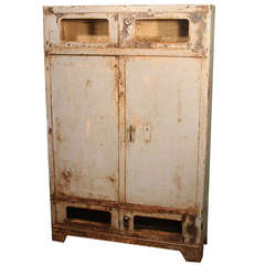 Antique Industrial Cabinet Locker