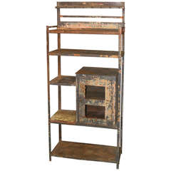 Antique Industrial Cabinet