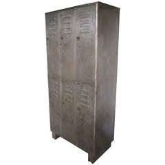 Vintage Industrial Locker Cabinet