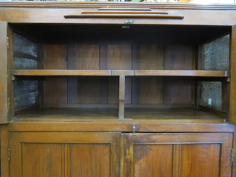 Art Deco Antique Teak Cabinet For Sale