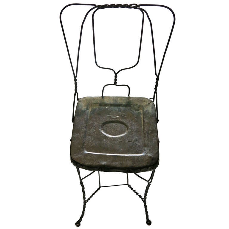 Vintage Soda Fountain Chair For Sale