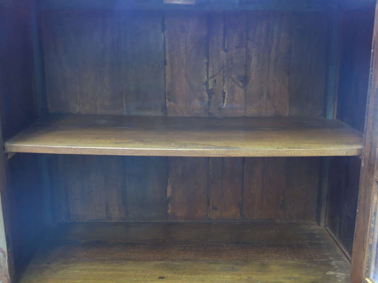 Anglo-Indian Teak Cabinet Bookcase For Sale