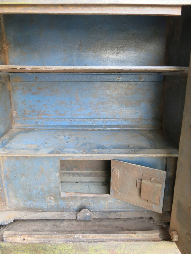 19th Century Antique Safe Vault Cabinet For Sale