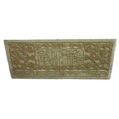 Carved Marble Panel