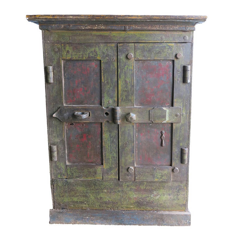 Antique Safe Vault Cabinet For Sale