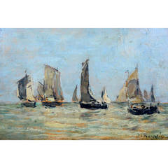 Oil on Wood Board, Eugène BOUDIN