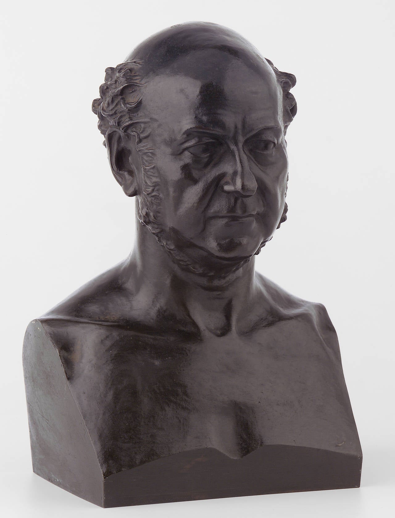 A French bronze bust of Prosper-Parfait Goubaux, (1795-1859), author and playright. Head of the collège Chaptal in Paris. There is another example of this bust at the  musée Bonnat-Heleu in Bayonne.

Sculptor :  Gabriel-Jules Thomas (1824 - 1905).