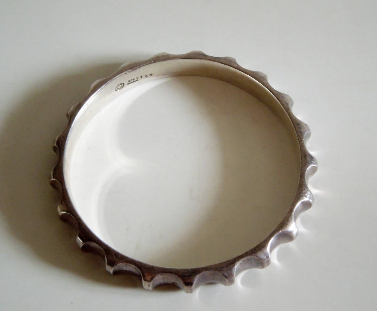 A rare Danish Georg Jensen sterling silver bracelet or bangle (#160)