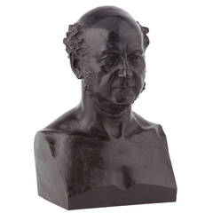 Antique A French bronze bust by Gabriel-Jules Thomas