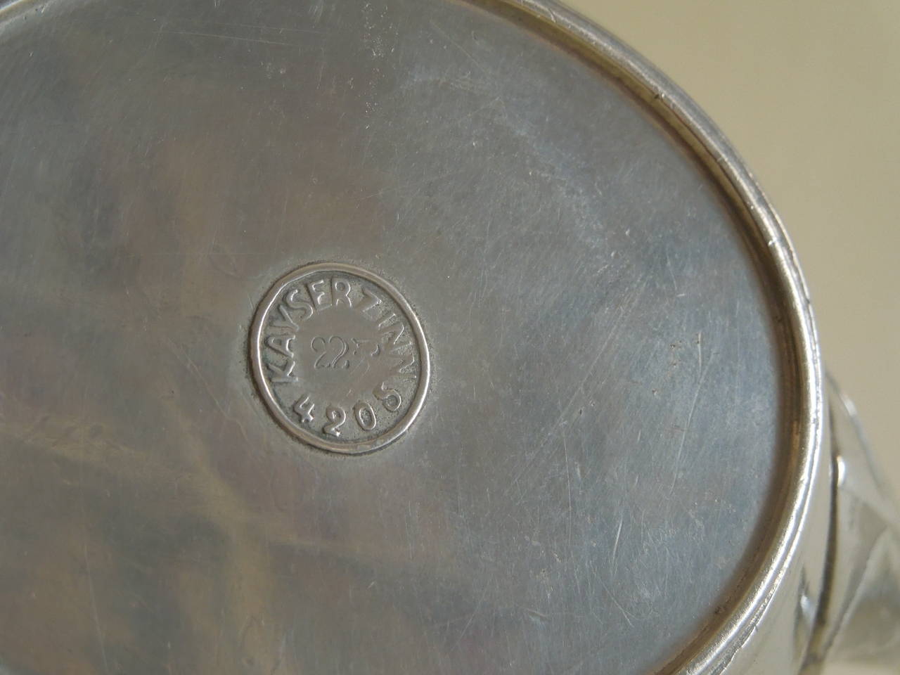20th Century Art Nouveau Kayserzinn Pewter Watering Can by Hugo Leven