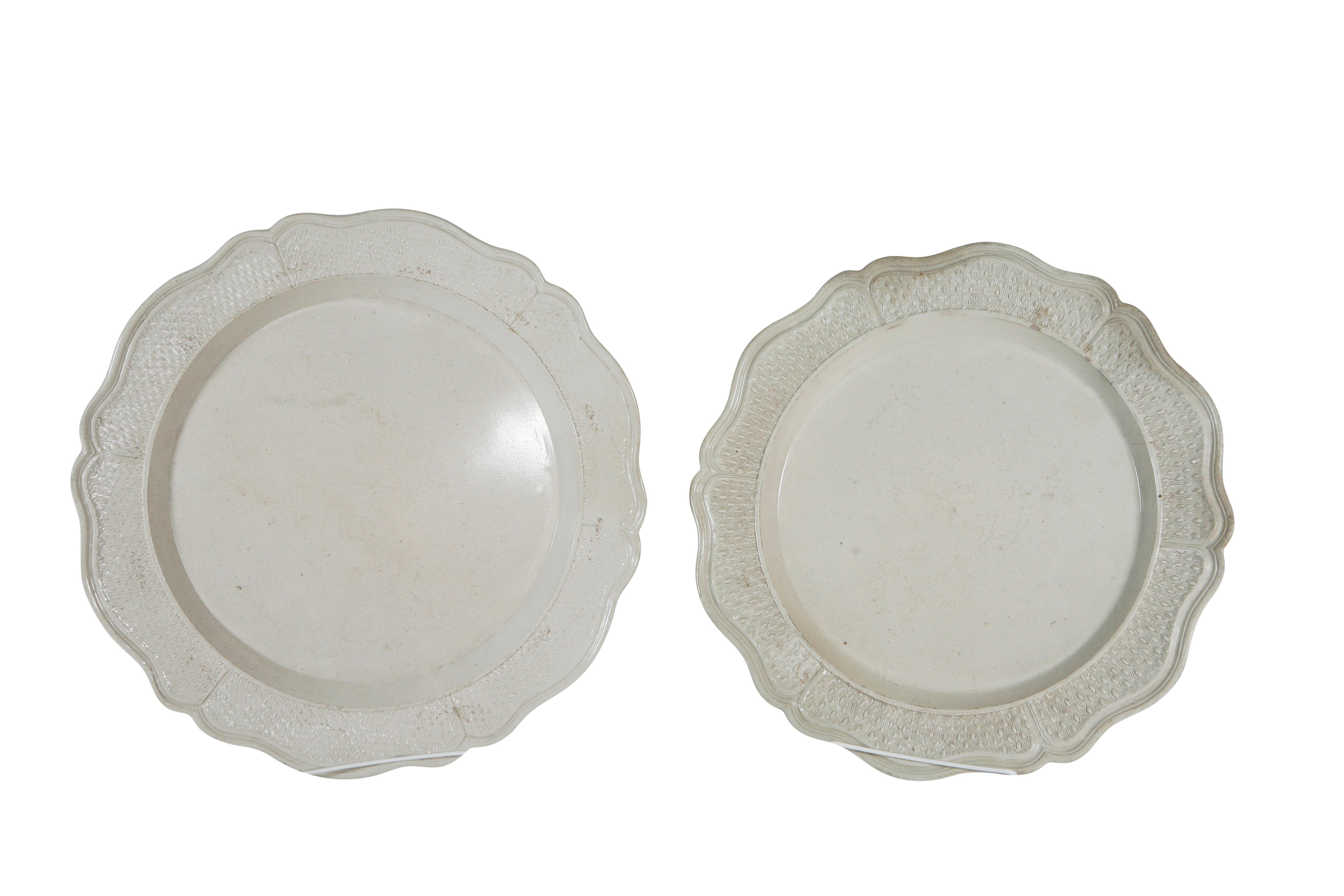 Two Creamware Plates