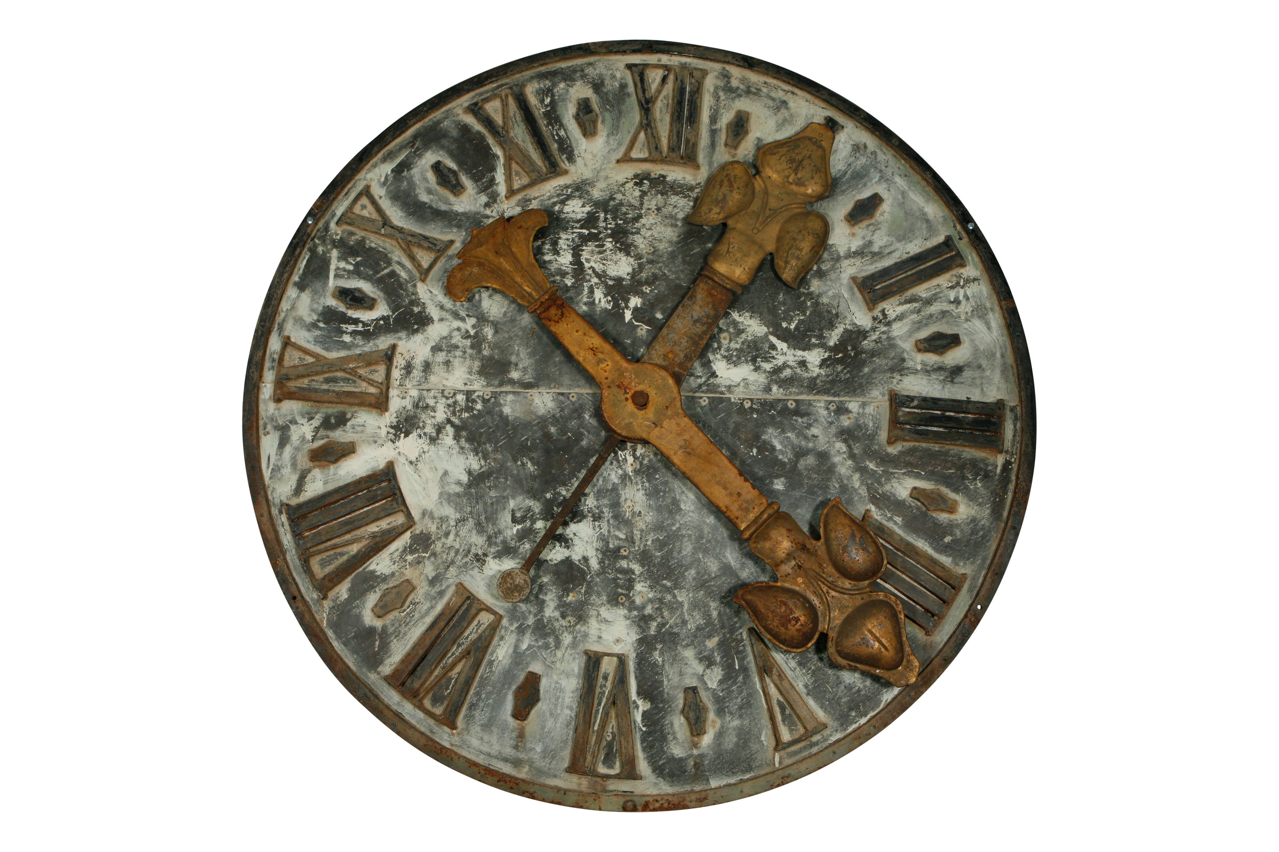 Very Large Clock Tower Clock Face - French 19th Century