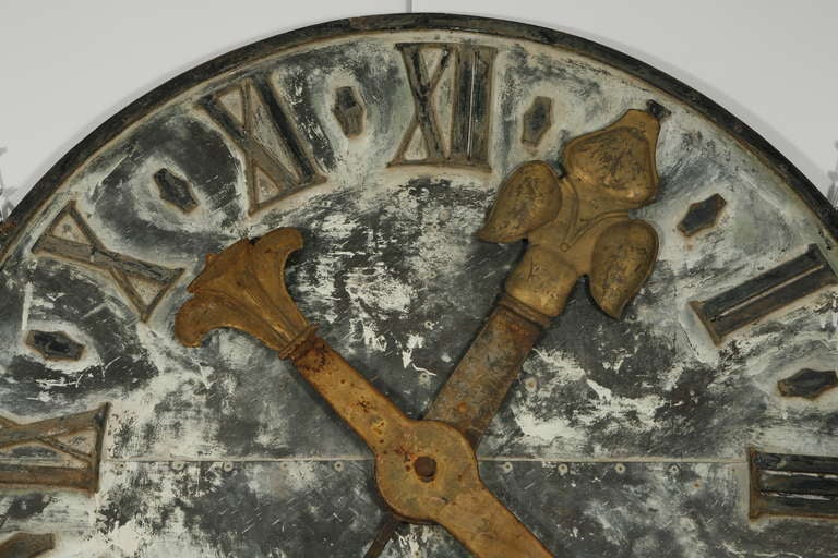 Very Large Clock Tower Clock Face - French 19th Century In Good Condition In Los Angeles, CA