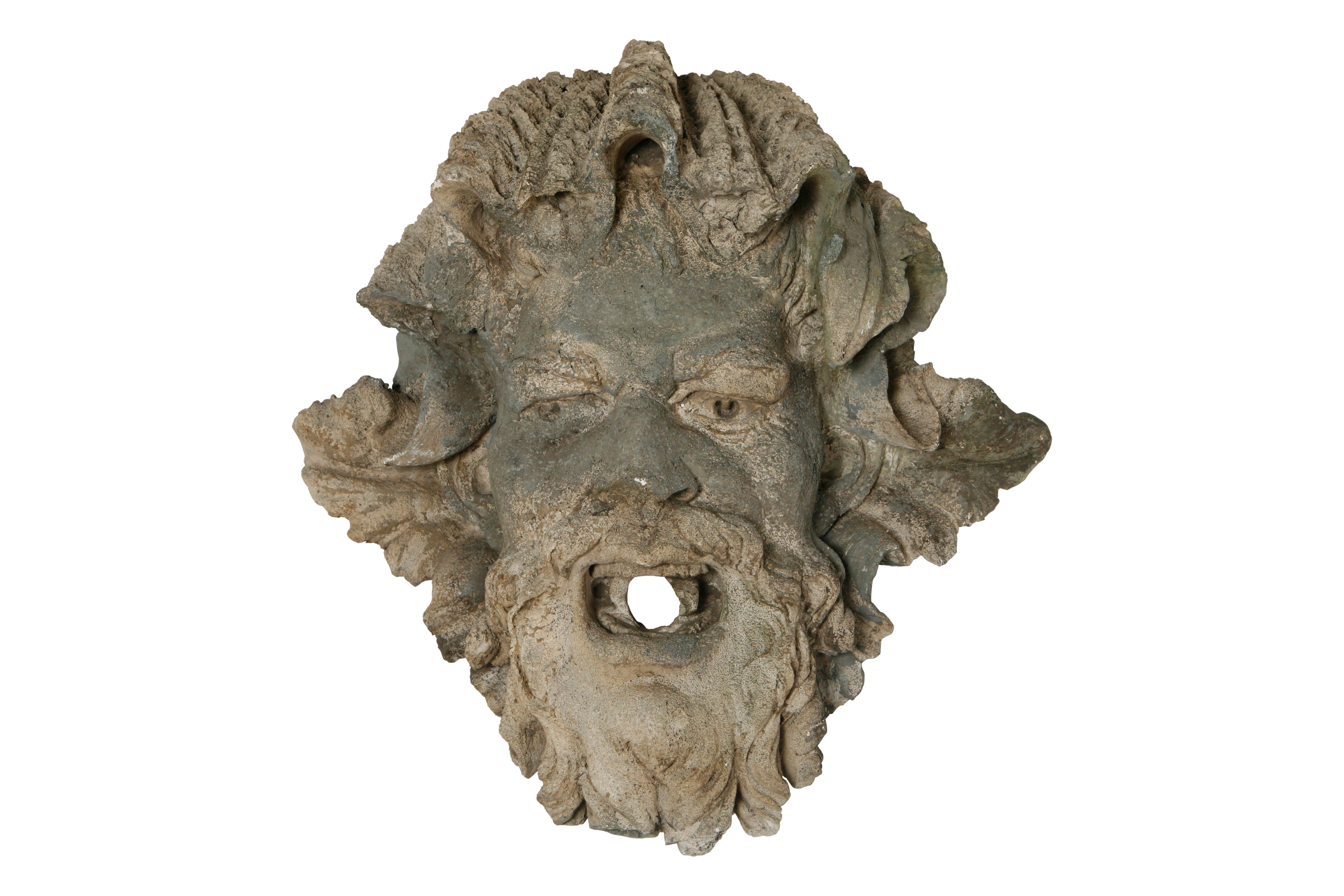 Grotesque Wall Mask from a Wall Fountain, circa 1810