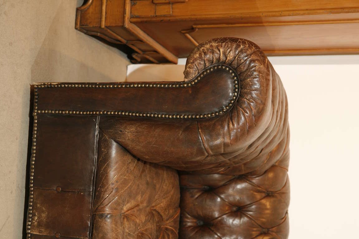 club leather sofa