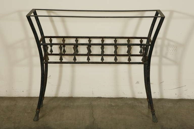 French Cast Iron Console Table Base