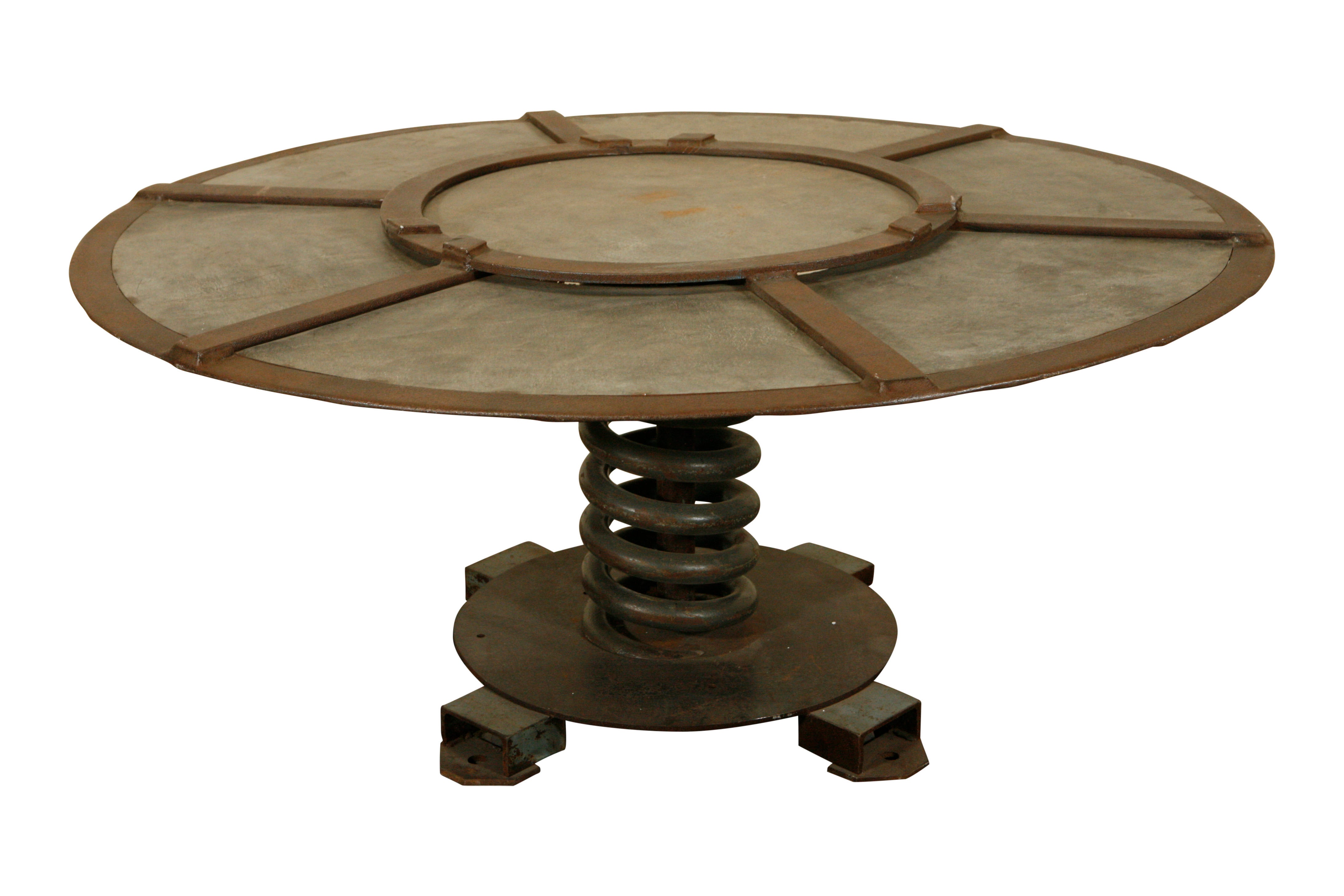 Table industrielle ronde