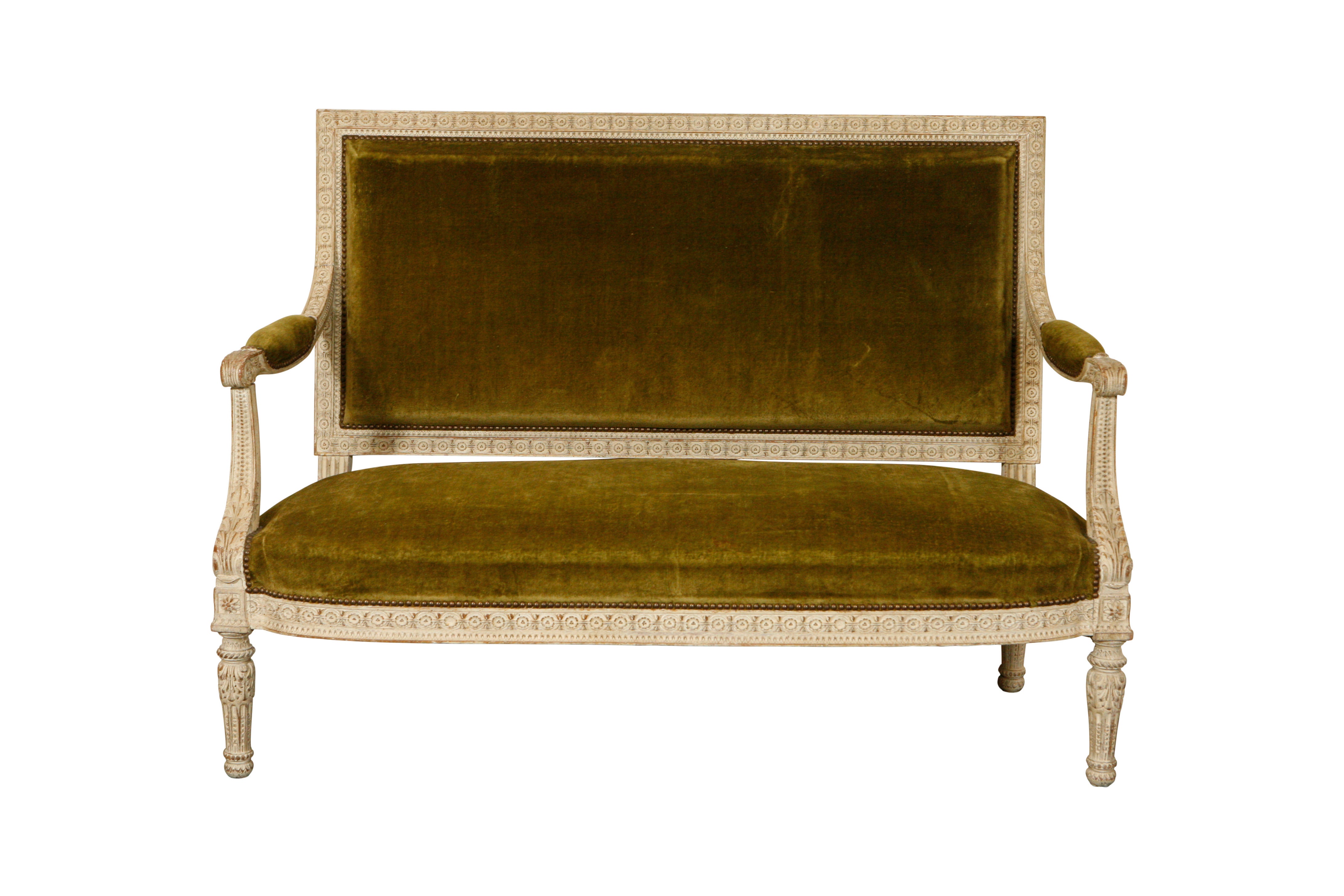 Louis XVI Style Sofa Modeled after Marie Antoinette Furniture