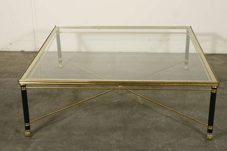 Brass Coffee Table In Good Condition In Los Angeles, CA