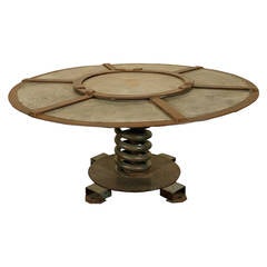 Round Industrial Table