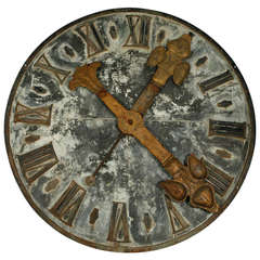 Very Large Clock Tower Clock Face - French 19th Century