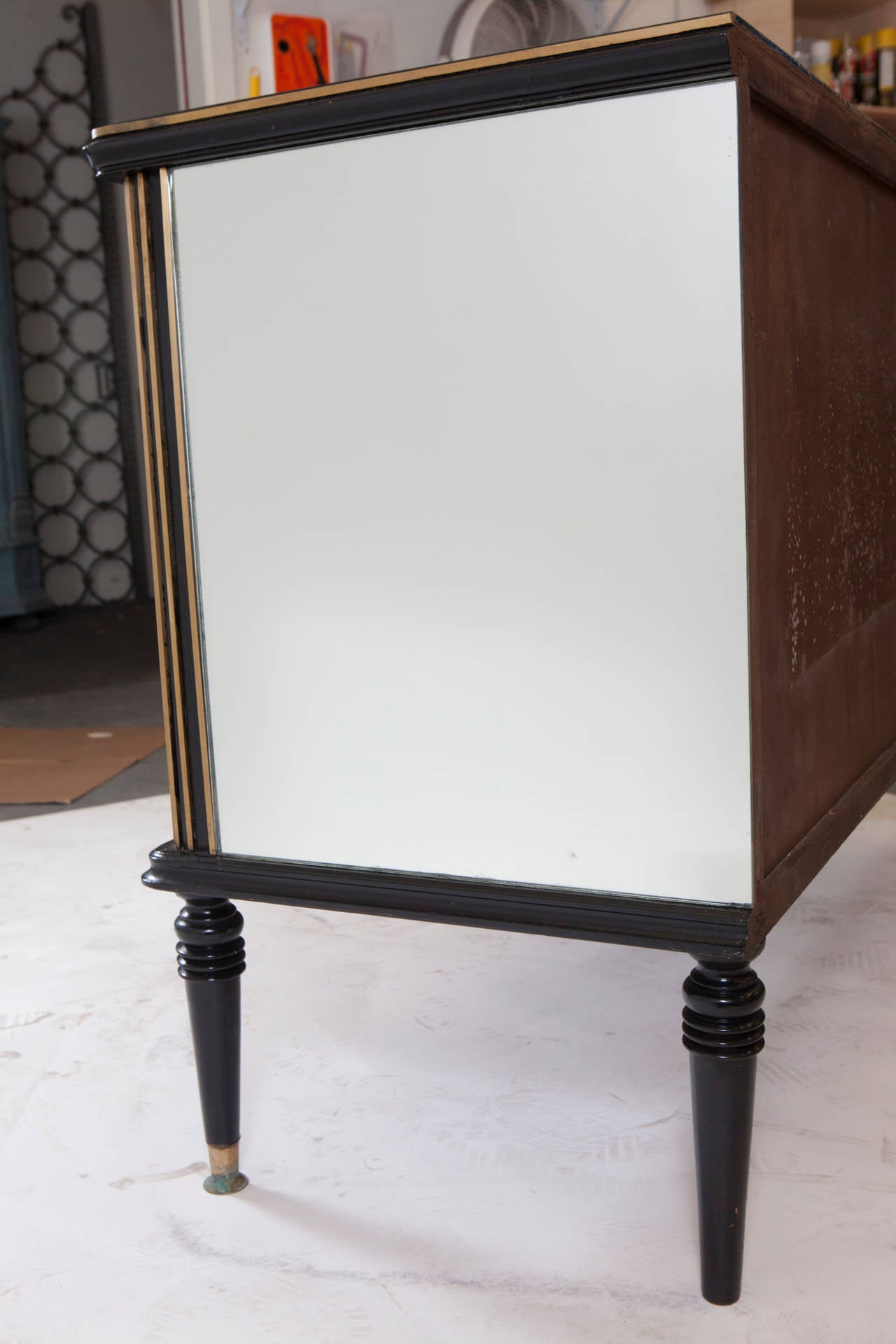 French Mirrored Commode For Sale