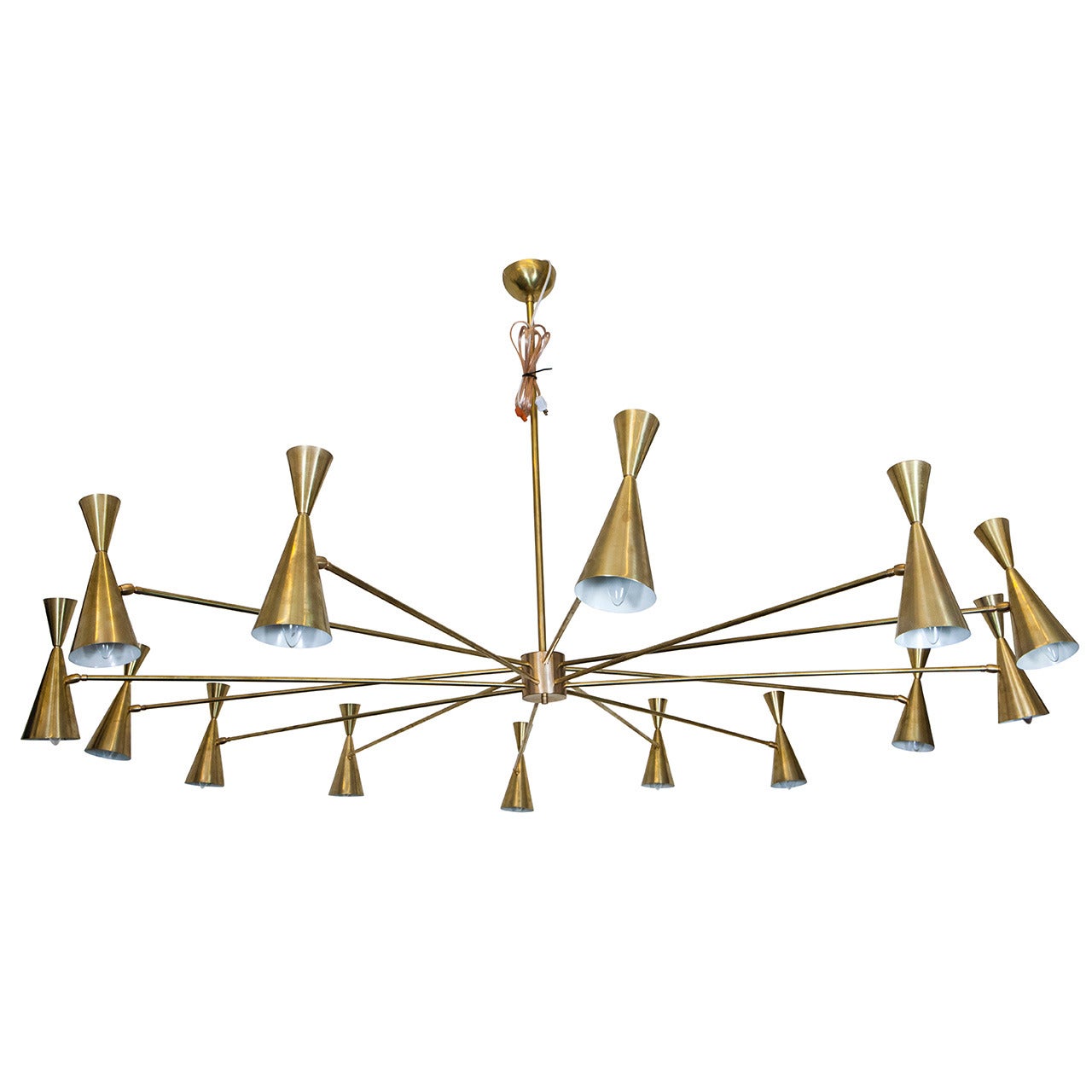 Large Brass Ceiling Light