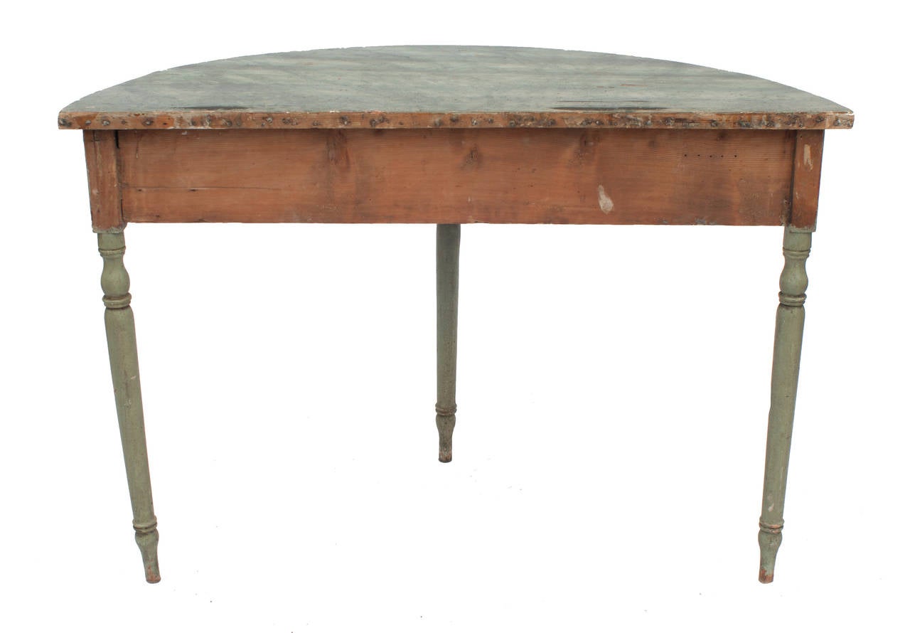 18th Century French Demilune Table For Sale