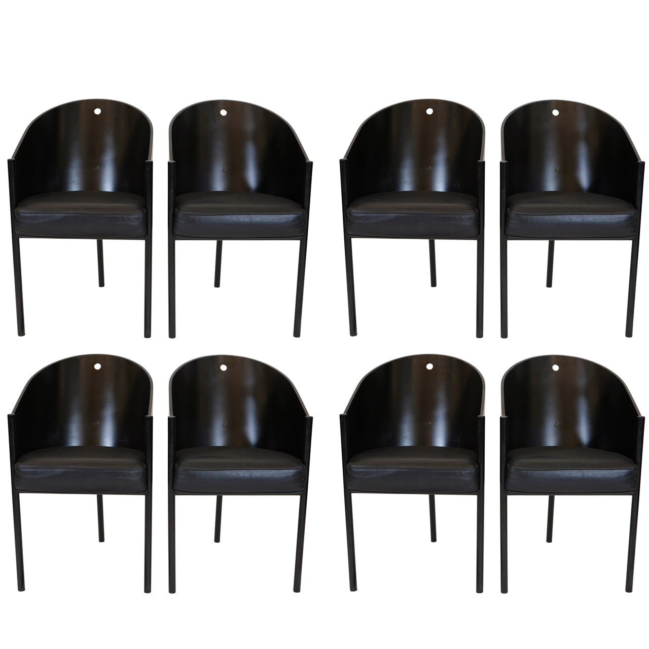 Set of Eight Philippe Starck "Costes" Chairs