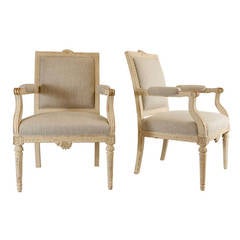 Pair of Gustavian Style Fauteuils 2