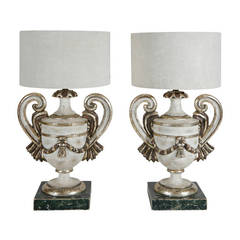 Pair of Wood Table Lamps 8