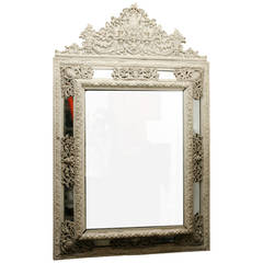White Painted Metal Mirror 11