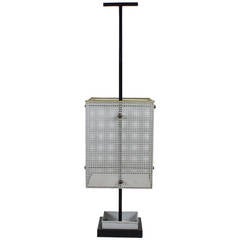 Dutch Design Perforated Metal Industrial Umbrella Stand of 1950s