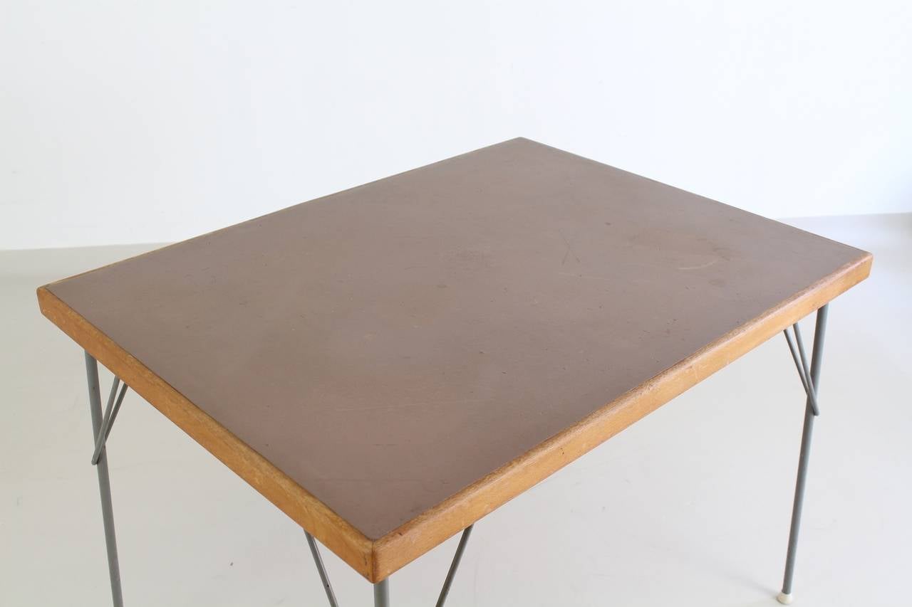 Industrial 1950s Wim Rietveld Dinner Table for Gispen Holland For Sale