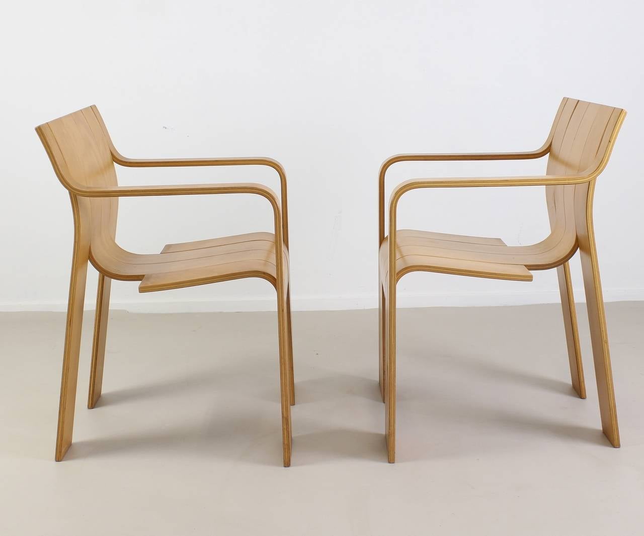 Late 20th Century Dutch Design Strip Chairs by Gijs Bakker for Castelijn Holland