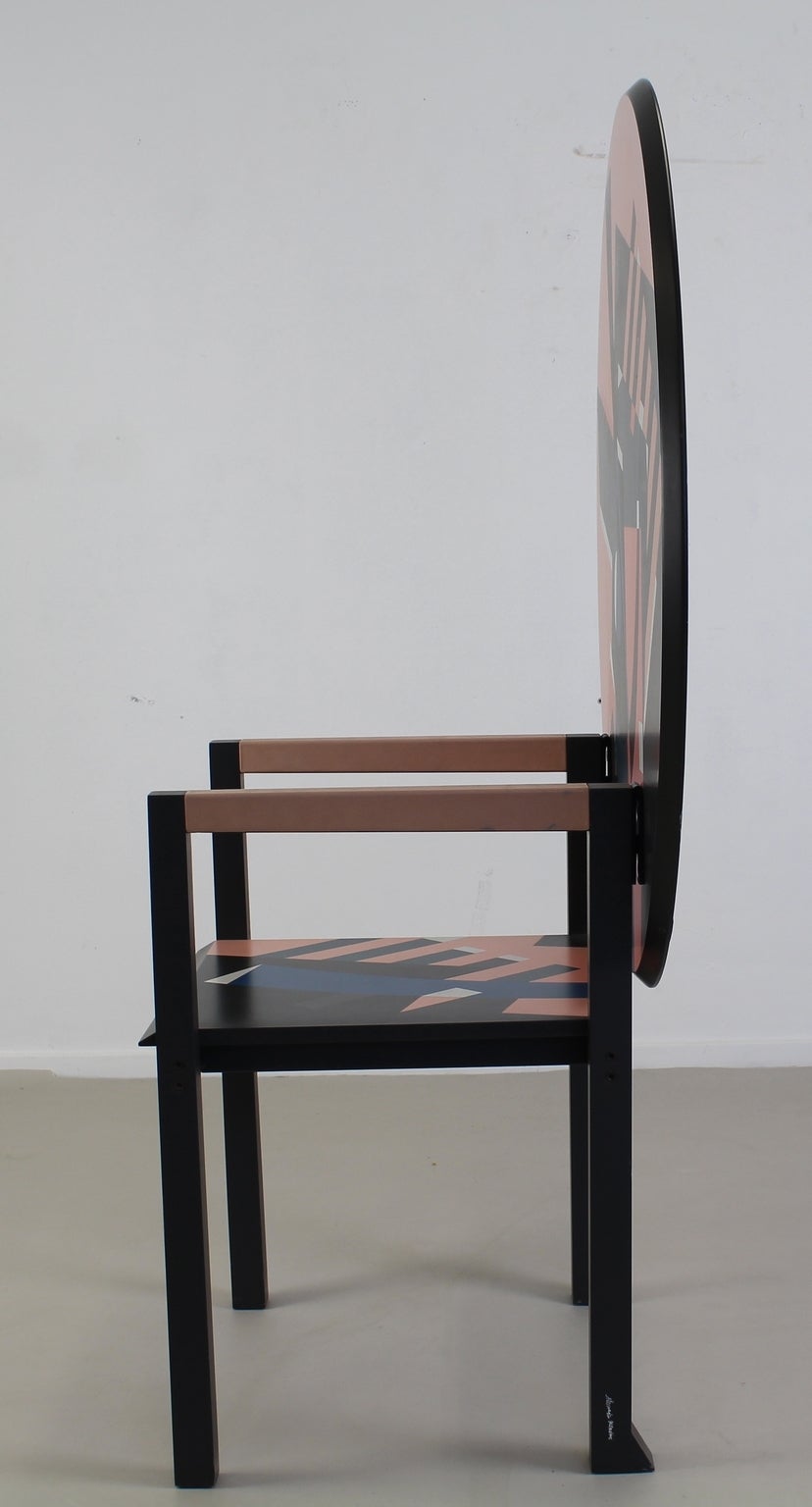 Alessandro Mendini Limited Zabro Chair Table for Zanotta, Italy For Sale 1