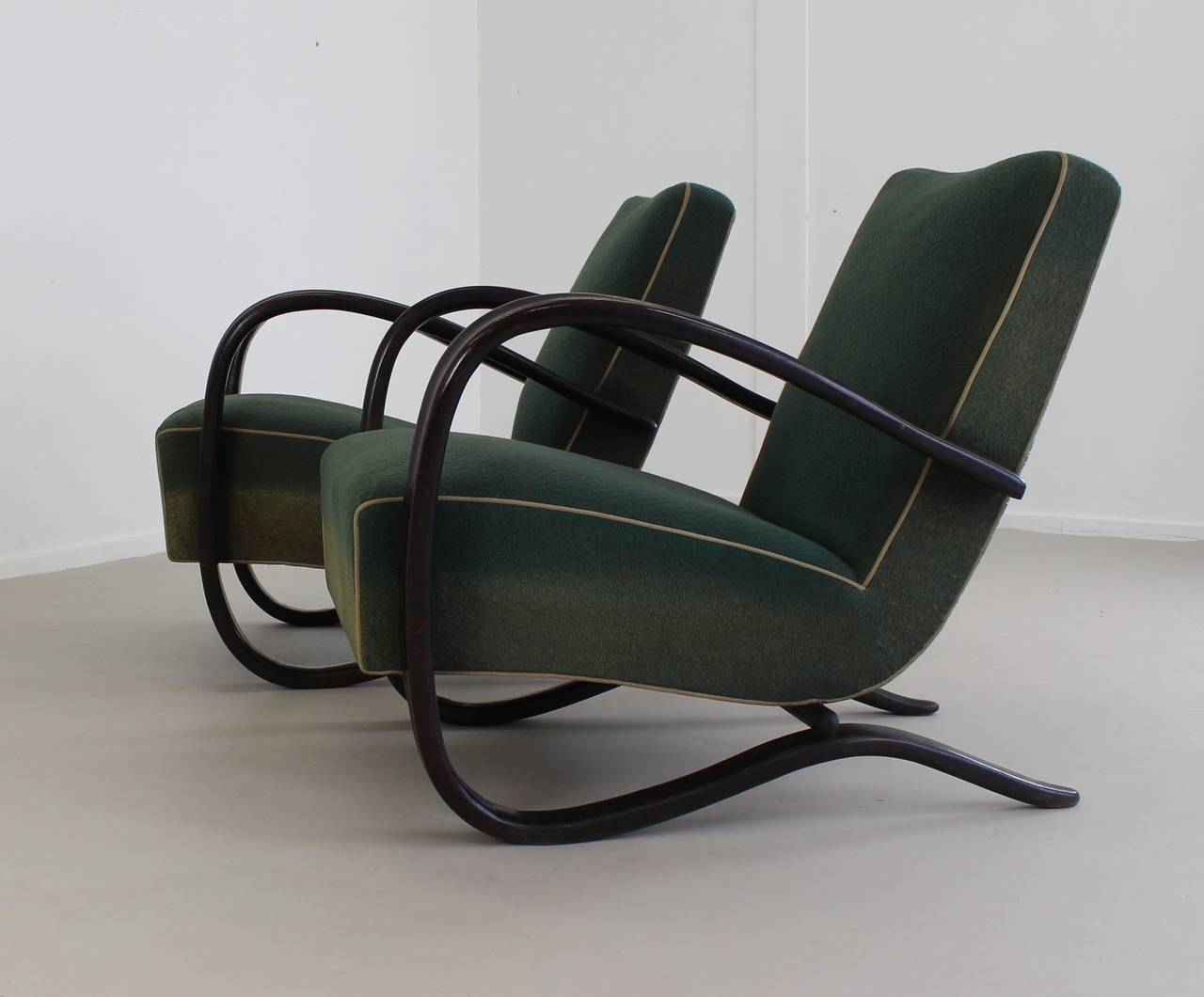 Organic Modern Beautiful Organic Lounge Chairs by Jindrich Halabala