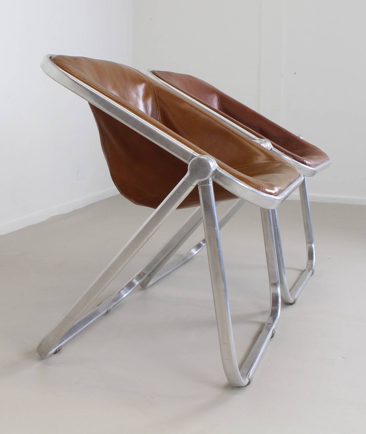 Plona Foldable Chairs by Giancarlo Piretti for Castelli In Excellent Condition In Staphorst, NL