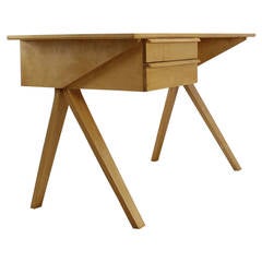 Beautiful Small Bentwood Ladies Desk by Cees Braakman for Pastoe
