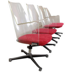 Original Authentic American Lucite Office Chairs