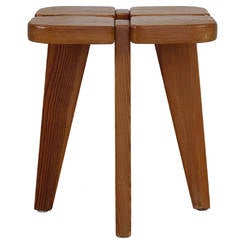 Fifties Pinewood Stool by Lisa Johansson-Pape 8